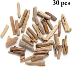 Zoylink 30 Pièces Pièce De Bois Flotté DIY Artisanat Bois Artisanat De Noël Bois Créatif Aquarium Décor Naturel Aquarium Décoration En Bois