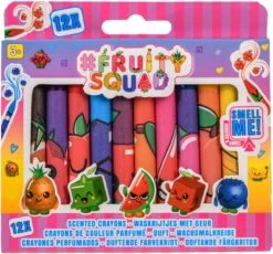 10 Crayons De Geur - Couleurs - Crayons - Dessin - Marqueurs De Parfum - Fruit - Fruity Squad Sinterklaas - Cadeau De Chaussure - Cadeau De Chaussure - 5 Décembre - Fête De Sinterklaas - Noël - Cadeau De Noël - Cadeau De Noël