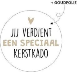 Autocollant Cadeau Vous Méritez Un Cadeau De Noël Spécial | Autocollant De Souhait De Cadeau De Noël | Autocollants De Noël | Souhait Autocollants Noël | Autocollant Environ 40mm | Cadeau Spécial Noël