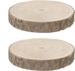 6x Morceaux De Disques D'écorce D'arbre De Décoration En Bois D22 Cm - Disques D'écorce D'arbre De Matériel De Passe- Hobby - Décorations De Noël