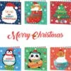 Cards & Crafts 6 Cartes De Noël Pour Peinture De Diamants - 15x15cm - Cartes De Noël Avec Enveloppes - Ensemble Complet De Peinture Au Diamond -DUNI Magasin 1200x1144