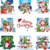 Cartes De Noël Adorzy Peinture De Diamants - Cartes 3D - 8 Pièces - 15x15 Cm - Forfait Peinture De Diamants Complet - Pour Adultes Et Enfants -DUNI Magasin 1200x1145 1
