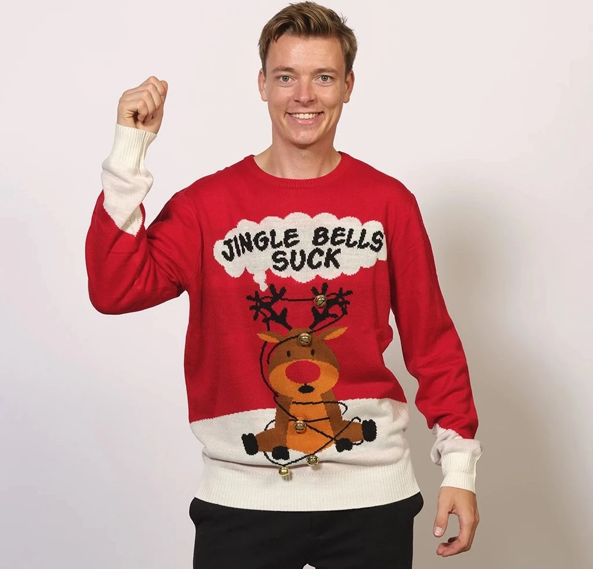 Pull De Noël Laid Femmes & Hommes - Pull De Noël "Jingle Bells Suck" - Cloches - Pull De Noël Hommes & Femmes Taille XXXXL 5 Pull De Noël Laid Femmes & Hommes - Pull De Noël "Jingle Bells Suck" - Cloches - Pull De Noël Hommes & Femmes Taille XXXXL – Image 3