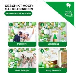 Duerté - Arche De Ballons 150 PCS. - Paquet De Ballons - Décoration D'anniversaire - Décoration De Décorations De Noël De Noël - Décoration Sinterklaas - Décoration Sinterklaas -DUNI Magasin 1200x1153 6