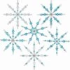 Ensemble Naler De 6 Perles Avec Des Décorations De Flocons De Neige Pour Faire Des Décorations D'arbre De Noël, Blanc Bleu Transparent, Y Compris Diverses Perles De Perles Et Formes De Flocons De Neige En Fil D'acier Inoxydable -DUNI Magasin 1200x1160