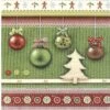 Bella 20x Serviettes De Noël Vertes Avec Boules Et Sapin De Noël 33 X 33 Cm - Décorations De Décoration De Table De Dîner De Noël -DUNI Magasin 1200x1162 1