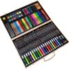 Boîte à Dessin De Luxe Pour Enfants - 180 Pièces - Set De Dessin - Valise De Dessin - Crayons De Couleur - Aquarelle - Craie - Sinterklaas - Noël - Cadeau Pour Les Enfants -DUNI Magasin 1200x1166