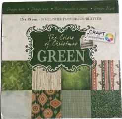 Craft Noël Design Block Rouge / Vert - Set De 2 Blocs - 24 Feuilles Avec 24 Motifs - Craft Sensations - Deco Time - Christmas Designpad - Noël - Vacances -DUNI Magasin 1200x1167 1