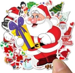 50x Autocollants De Noël Divers - Vacances - Ensemble D'autocollants De Noël - X-mas - Sapin De Noël, Renne Et Père Noël Pour La Saison De Noël - Noël -DUNI Magasin 1200x1168