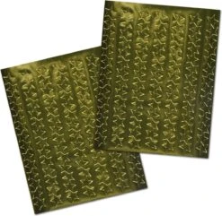 Gold Star Autocollants Glossy - 392 Autocollants - Mega Advantage - Star Stickers Goud - 4 Feuilles Star Stickers - Craft Stickers Noël - Hobby Stickers Christmas - Cards Autocollants