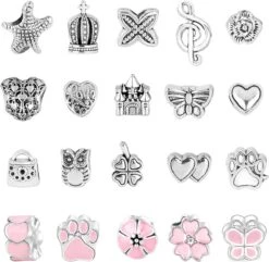 Calendrier De L'Avent - Perles - Bracelet Avec Breloques - Bracelet DIY - Cadeau Filles - Cadeau Dames - Cadeau De Noël - Cadeau Sinterklaas - Charms - Breloques - Bracelet - Cadeau - Paquet Cadeau - Rose - Cadeau Bracelet Rose -DUNI Magasin 1200x1171 2