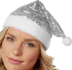 Dressforfun - Chapeau De Noël Avec Des Paillettes D'argent - Déguisement Halloween Habiller Des Vêtements De Fête Vêtements De Carnaval Vêtements De Fête De Carnaval Vêtements De Fête - 303434 -DUNI Magasin 1200x1171 3