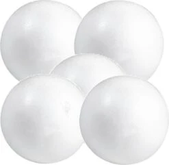 14x Pièces De Passe-temps / Boules / Sphères En Polystyrène Bricolage 7 Cm - Fabrication De Boules De Noël - Fabrication De Matériaux De Base / Matériel De Loisir