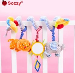 Jouets Pour Bébé / Spirale De Jouets Pour Bébé / Speelgoed/ Jouet Pour Siège Auto / Spirale Pour Parc / Spirale D'activité / Cadeau De Noël / Sinterklaas / Hochet / Tendeur De Wagon / Éléphant Lion Vérifié