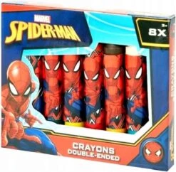 Crayons De Cire Spiderman - Multicolore - Cire - Set De 8 - Crayons - Crayons De Cire - Crayons De Cire - Crayons De Cire - Cadeau - Cadeau De Noël - Créatif - Couleurs - Dessin