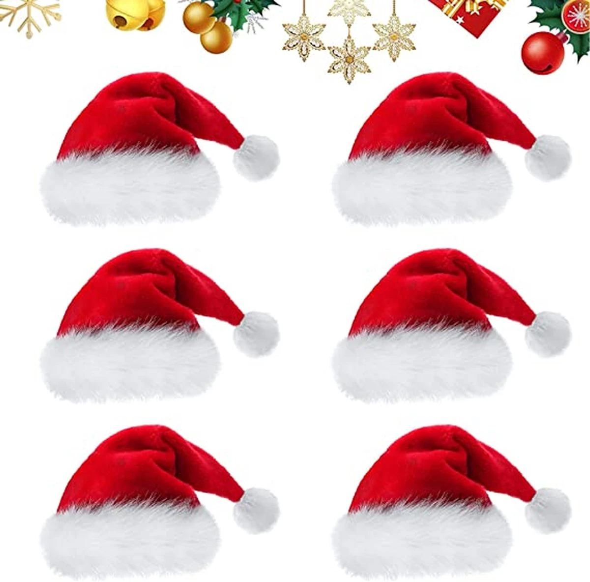 Chapeau De Noël Adulte, Chapeau De Père Noël En Peluche, Chapeau De Fête, Chapeau De Père Noël Bord En Fourrure épaisse Pour Adultes, Chapeau De Père Noël 3 Chapeau De Noël Adulte, Chapeau De Père Noël En Peluche, Chapeau De Fête, Chapeau De Père Noël Bord En Fourrure épaisse Pour Adultes, Chapeau De Père Noël