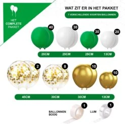 Duerté - Arche De Ballons 150 PCS. - Paquet De Ballons - Décoration D'anniversaire - Décoration De Décorations De Noël De Noël - Décoration Sinterklaas - Décoration Sinterklaas -DUNI Magasin 1200x1185 11