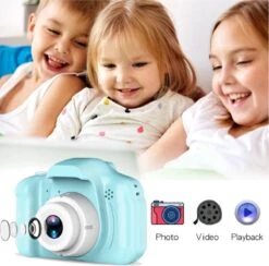 Green-32GB Kids Caméra Numérique Vintage Caméra Photographie Vidéo Caméra Mini Education Jouets Pour Enfants Bébé Cadeaux 1080P Caméra De Noël -DUNI Magasin 1200x1185 9