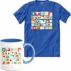 Calendrier De L'Avent Noël - Calendrier Compte à Rebours - Calendrier - T-shirt Avec Mug - Garçons - Royal Blue - Taille 4 Ans -DUNI Magasin 1200x1187 7