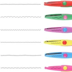 Ciseaux à Cranter - Ensemble De 6 Ciseaux à Cranter Pour Enfants - Ciseaux Pour Enfants - Ciseaux D'artisanat - Ciseaux Zigzag - Convient Pour Scrapbooking, Album Photo, école, Papier, Agenda - Créatif - Noël - Cadeau De Noël -DUNI Magasin 1200x1189 5
