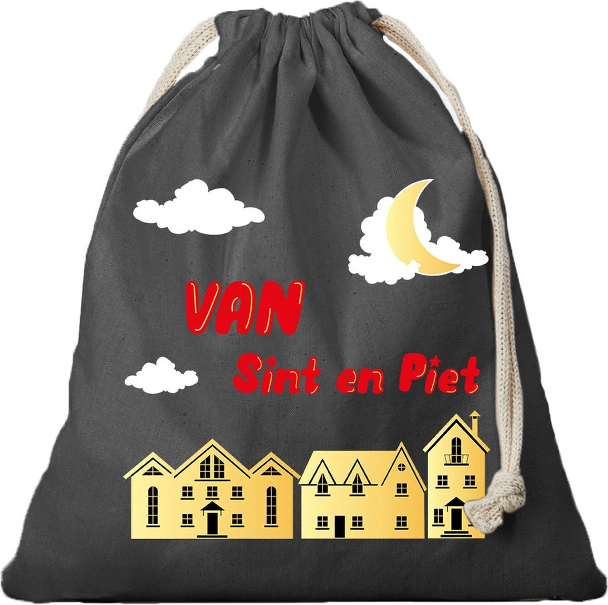 2x Sac Cadeau Sint And Piet Noir Avec Cordon De Serrage - Sac En Coton / Jute - Sinterklaas - Sac Cadeau Pour Petits Cadeaux / Réveillon De Noël 4 2x Sac Cadeau Sint And Piet Noir Avec Cordon De Serrage - Sac En Coton / Jute - Sinterklaas - Sac Cadeau Pour Petits Cadeaux / Réveillon De Noël – Image 2