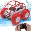 Voiture Télécommandée 60 Minutes 15km/h 4WD Véhicule Amphibie Stunt Car 2.4GHz Rotation à 360 Degrés Lumière LED Colorée Monster Truck 2 Batteries Rechargeables Cadeau De Noël Pour Enfants 3-12 Ans -DUNI Magasin 1200x1194 2
