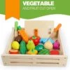 Set De Fruits Et Légumes Cut-Table Houten Speelgoed - 18 Pièces - Avec Planche à Découper, éplucheur Et Couteau En Bois - Coffret En Bois Gratuit - Jouets Nourriture Et Boissons - Jeu De Rôle - Enfants - 3 Ans - Cadeau - Cadeau - Sinterklaas - Noël -DUNI Magasin 1200x1198 41