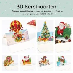 Cartes De Noël Adorzy® Peinture De Diamants - Cartes 3D - 8 Pièces - 15x15 Cm - Avec 10 Boules De Noël - Pack Peinture De Diamants Complet - Pour Adultes Et Enfants -DUNI Magasin 1200x1199 2
