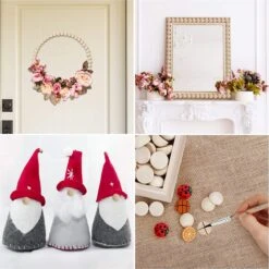 Belle Vous Lot De 100 Balles Hobby En Bois Brut Naturel - 25 Mm - Set De Balles En Demi-bois DIY - Utilitaires D'art, Perles De Bijoux , Décorations De Noël Et Projets -DUNI Magasin 1200x1199