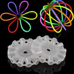 230 Pièces 9 Couleurs Bâtons Glow Paquet Party S Sac MagieQ (100 Bâtons Lumineux) |Verres Glow| Oreilles De Lapin|Connecteurs Fleurs|Fête|Halloween|Noël|décoration De Fêtes Néon Pour Enfants Noël Nouvel An -DUNI Magasin 1200x1199 27