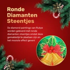 Cartes De Noël Rubye® Peinture De Diamants - Peinture De Diamants Adultes - Avec Enveloppes - 8 Pièces - 15x15cm -DUNI Magasin 1200x1200 176
