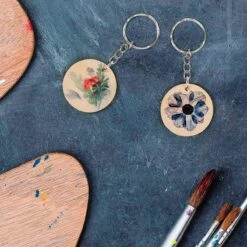 Belle Vous Disques Bois Brut (Lot De 80) 3.4cm - 4mm Disques Bois Naturel Pré-percés Avec Porte-Clés - Pour Étiquettes, Décorations & Ornements De Noël -DUNI Magasin 1200x1200 182