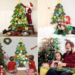 Velcro Pour Sapin De Noël En Feutre 3D Avec 27 Personnages En Feutre Et éclairage, Plaisir Garanti. Enfants - Enfant - Cadeau De Noël - Décoration - Décoration De Décorations De Noël - Speelgoed - Noël - Cadeau - Père Noël -DUNI Magasin 1200x1200 222