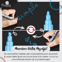 Marqueurs De Fenêtre Saisonniers - 25 Pièces - Marqueurs De Fenêtre Pour Enfants - Marqueurs De Fenêtre De Noël - Marqueur De Fenêtre - Stylos à Craie De Fenêtre - Marqueurs De Tableau Blanc - Marqueurs De Marker Blanc 15 Marqueurs De Fenêtre Saisonniers - 25 Pièces - Marqueurs De Fenêtre Pour Enfants - Marqueurs De Fenêtre De Noël - Marqueur De Fenêtre - Stylos à Craie De Fenêtre - Marqueurs De Tableau Blanc - Marqueurs De Marker Blanc -DUNI Magasin 1200x1200 242