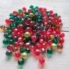 Perles LOVV® - Noël-5 Couleurs-290 Pièces-8mm-Perles De Verre-Perles De Verre-Idéal Comme Cadeau De Noël Ou De Sinterklaas