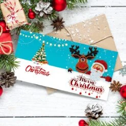 Cartes De Noël C&C 8 Peinture De Diamants - 15x15cm - Cartes De Noël Avec Enveloppes - Ensemble Complet De Peinture Au Diamond -DUNI Magasin 1200x1200 320