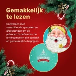 Cartes De Noël Rubye® Peinture De Diamants - Peinture De Diamants Adultes - Avec Enveloppes - Noël - 8 Pièces -DUNI Magasin 1200x1200 340