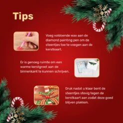 Cartes De Noël Rubye® Peinture De Diamants - Peinture De Diamants Adultes - Avec Enveloppes - Noël - 8 Pièces -DUNI Magasin 1200x1200 342