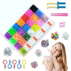 Dieux - Ensemble De Bracelets Loom - Loom - 6464 Pièces - Bracelets Loom Paquet De Démarrage - Signe Loom - Breloques Et Perles - Black Friday 2021 - Cadeau Sinterklaas - Cadeau De Noël