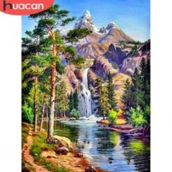 Peinture De Diamants - Bonhomme De Neige - Hiver - Traîneau - 40x50 Cm - Pierres Carrées - Adultes - Hobby - Cadeau - Fête Des Mères - Noël - Cadeau