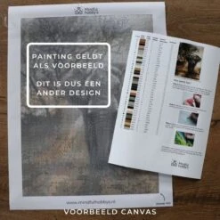 Peinture Au Diamond - Maison De Noël Avec Bonhomme De Neige - Noël - Fabriqué Aux Pays- Nederland - 50 X 70 Cm - Toile - Pierres Carrées + Stylo De Luxe Gratuit D'une Valeur De 12,99 -DUNI Magasin 1200x1200 545