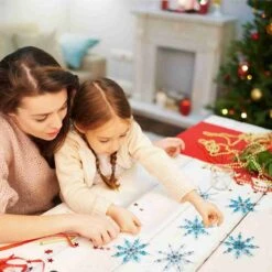 Ensemble Naler De 6 Perles Avec Des Décorations De Flocons De Neige Pour Faire Des Décorations D'arbre De Noël, Blanc Bleu Transparent, Y Compris Diverses Perles De Perles Et Formes De Flocons De Neige En Fil D'acier Inoxydable -DUNI Magasin 1200x1200 61