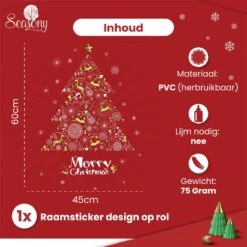 Autocollant De Fenêtre De Noël De Couleur Saisonnière - Cadeau De Décorations De Noël De Noël - Cartes De Noël - Décoration De Noël -DUNI Magasin 1200x1200 617