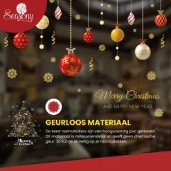 Autocollant De Fenêtre De Noël De Couleur Saisonnière - Cadeau De Décorations De Noël De Noël - Cartes De Noël - Décoration De Noël -DUNI Magasin 1200x1200 619