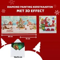 8 Cartes Peinture De Diamants – Cartes De Noël – Cartes De Cartes De Vœux – Set De Cartes – 15x15cm – Avec Enveloppes -DUNI Magasin 1200x1200 637