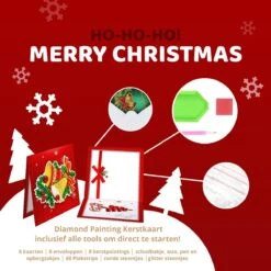8 Cartes Peinture De Diamants – Cartes De Noël – Cartes De Cartes De Vœux – Set De Cartes – 15x15cm – Avec Enveloppes -DUNI Magasin 1200x1200 639