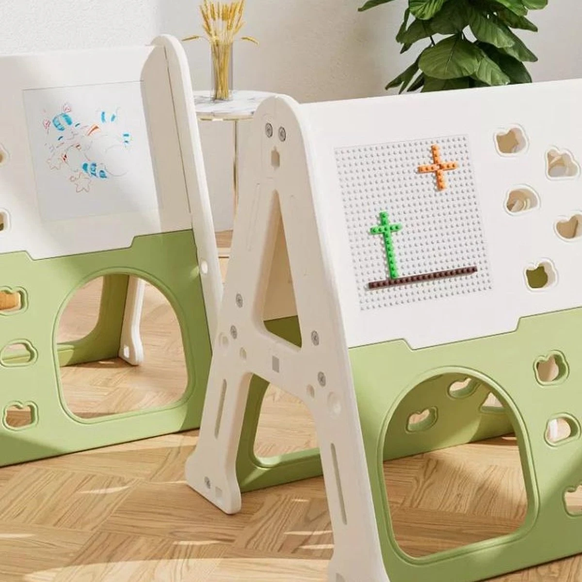 Playset Luxe Green- Wit Avec Toboggan Et Balançoire Pour L'intérieur Et L'extérieur - Bébé - Toddler - Toddler - Cadeau - 1 An - 2 Ans - 3 Ans - Sinterklaas - Noël - Garçon - Fille - Toboggan 5 Playset Luxe Green- Wit Avec Toboggan Et Balançoire Pour L'intérieur Et L'extérieur - Bébé - Toddler - Toddler - Cadeau - 1 An - 2 Ans - 3 Ans - Sinterklaas - Noël - Garçon - Fille - Toboggan – Image 3