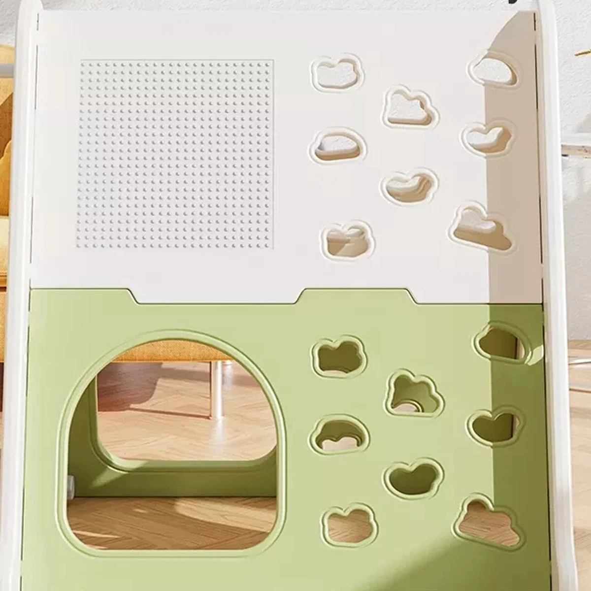 Playset Luxe Green- Wit Avec Toboggan Et Balançoire Pour L'intérieur Et L'extérieur - Bébé - Toddler - Toddler - Cadeau - 1 An - 2 Ans - 3 Ans - Sinterklaas - Noël - Garçon - Fille - Toboggan 6 Playset Luxe Green- Wit Avec Toboggan Et Balançoire Pour L'intérieur Et L'extérieur - Bébé - Toddler - Toddler - Cadeau - 1 An - 2 Ans - 3 Ans - Sinterklaas - Noël - Garçon - Fille - Toboggan – Image 4