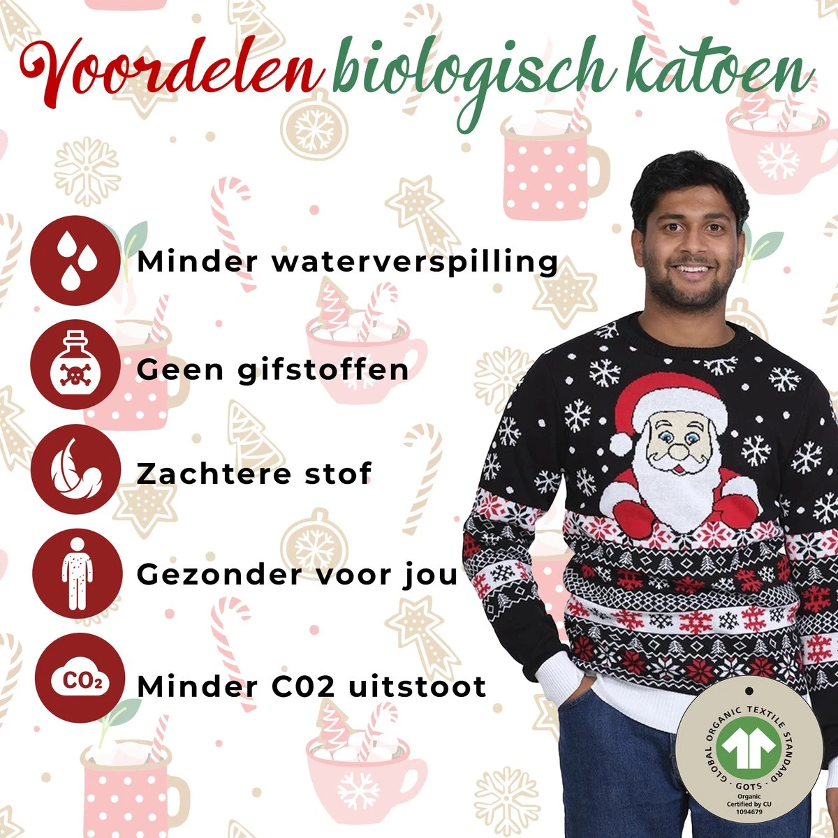 Pull De Noël Laid Femmes Et Hommes - Pull De Noël "Pull Préféré Du Père Noël" - 100 % Katoen Biologique - Pull De Noël Hommes Et Femmes Taille M 10 Pull De Noël Laid Femmes Et Hommes - Pull De Noël "Pull Préféré Du Père Noël" - 100 % Katoen Biologique - Pull De Noël Hommes Et Femmes Taille M – Image 8