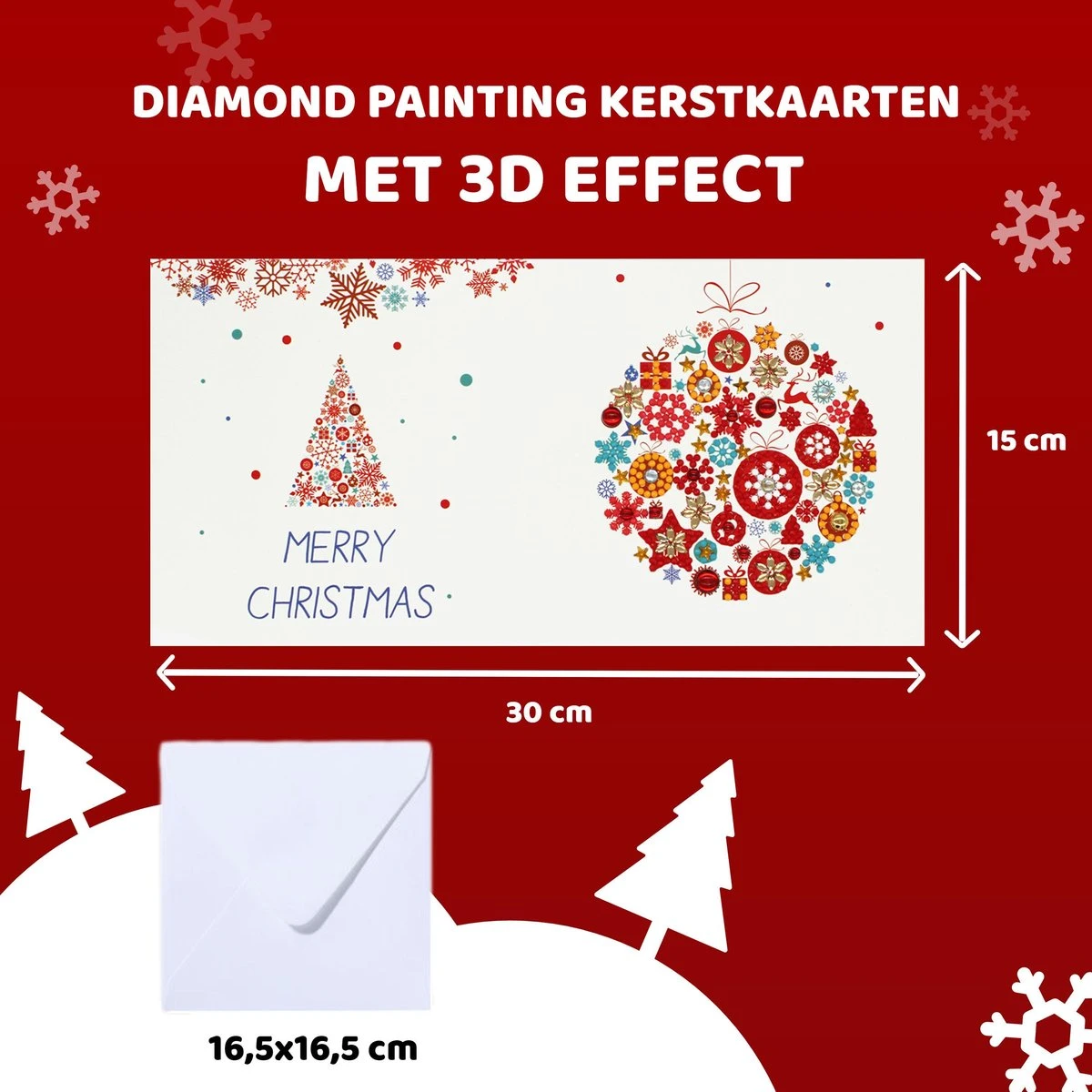 8 Cartes Peinture De Diamants – Cartes De Noël – Cartes De Cartes De Vœux – Set De Cartes – 15x15cm – Avec Enveloppes 7 8 Cartes Peinture De Diamants – Cartes De Noël – Cartes De Cartes De Vœux – Set De Cartes – 15x15cm – Avec Enveloppes – Image 5